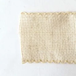 Scallop Edged Natural Aida Stitching Band - 2 Inches -Olympus Handmade Store cross stitch aida banding natural 50mm 4