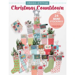 Cross Stitch Christmas Countdown - 24 Mini Stockings