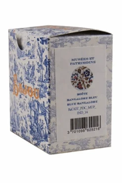 Round Box Cross Stitch Kit - Blue Bangalore -Olympus Handmade Store cross stitch kit blue bangalore round box