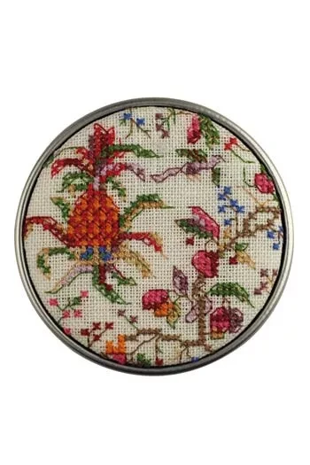 Round Box Cross Stitch Kit - Marie Antoinette's Pineapple 4 Round Box Cross Stitch Kit - Marie Antoinette's Pineapple - Image 2