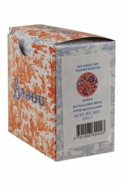 Round Box Cross Stitch Kit - Pink Bangalore -Olympus Handmade Store cross stitch kit pink bangalore round box