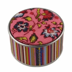 Round Box Cross Stitch Kit - Pink Bangalore