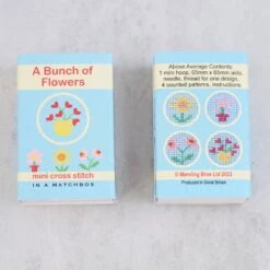 Bunch Of Flowers Mini Cross Stitch Kit In A Matchbox -Olympus Handmade Store d50b923b3d8744627c7bbfc36c0656b1ab34d4131196fc50c0cccfb304f2e26f
