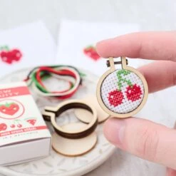 Sew Fruity Mini Cross Stitch Kit In A Matchbox