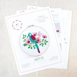 Parrot Cross Stitch Pattern -Olympus Handmade Store dear sukie modern cross stitch pattern 8