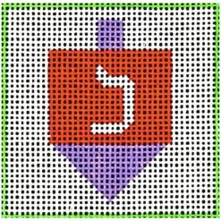 Beginner Needlepoint Kit - Dreidel