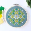 Alpine Flowers Cross Stitch Kit -Olympus Handmade Store diana watters handmade cross stitch kit alpine flowers 01