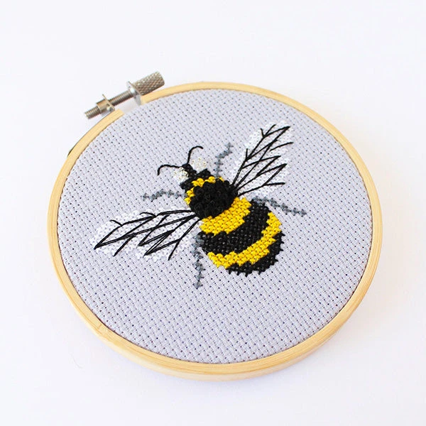 Bumblebee Mini Cross Stitch Kit 5 Bumblebee Mini Cross Stitch Kit - Image 3