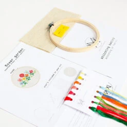 Flower Garden Cross Stitch Kit -Olympus Handmade Store diana watters handmade cross stitch kit flower garden 03