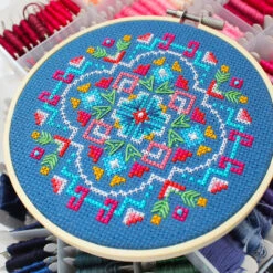 Twilight Garden Cross Stitch Kit -Olympus Handmade Store diana watters handmade cross stitch kit twilight garden 0002 Layer3