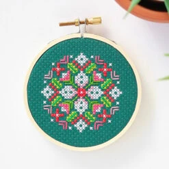 Winter Bouquet Cross Stitch Mini Kit