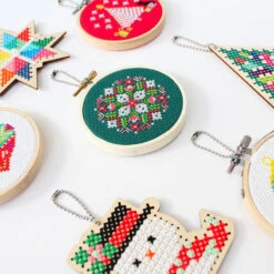 Winter Bouquet Cross Stitch Mini Kit -Olympus Handmade Store diana watters handmade cross stitch kit winter bouquet 03