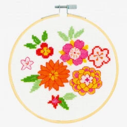 DMC Cross Stitch Kit - Japanese Flowers