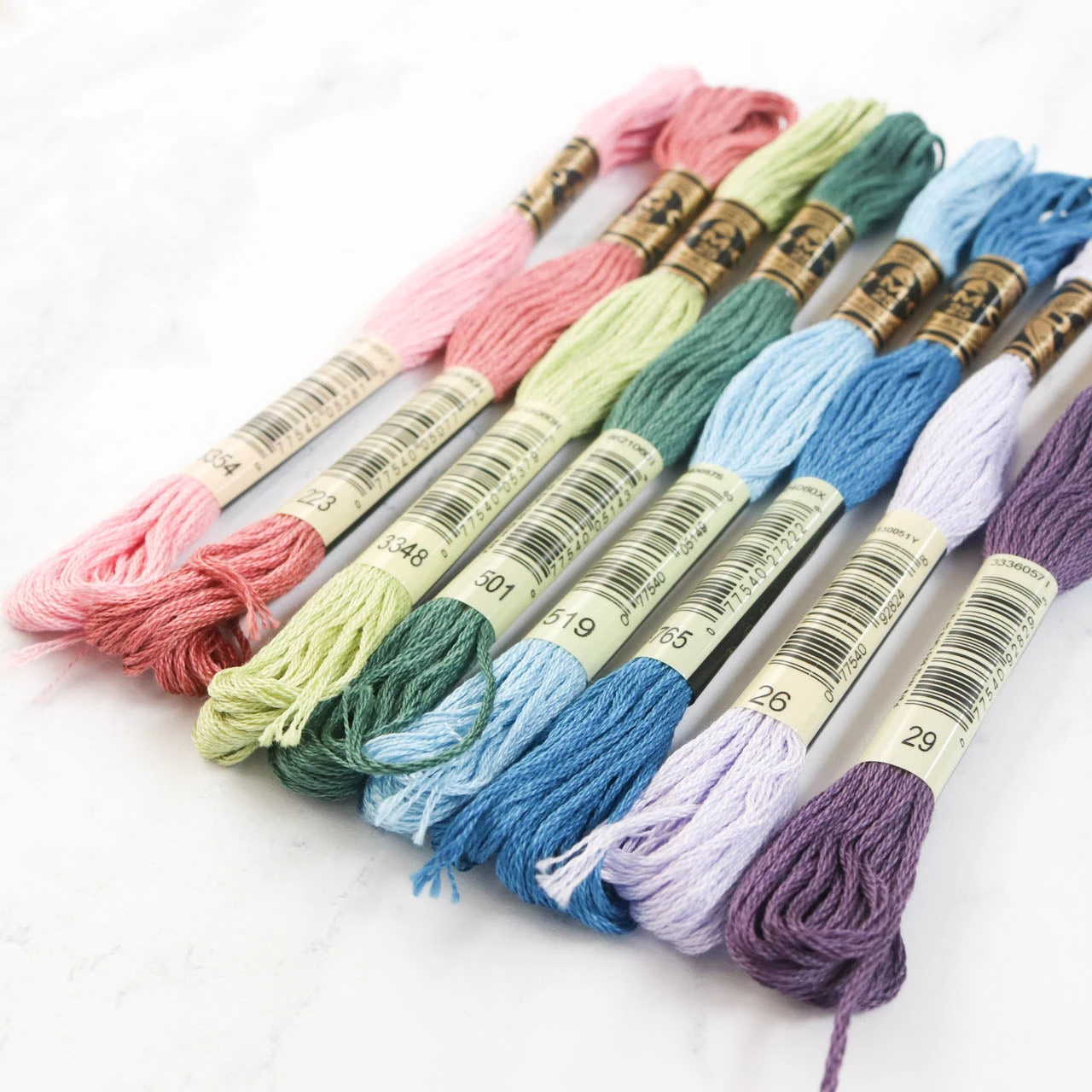 DMC Embroidery Floss Color Palette - Moody Succulent 4 DMC Embroidery Floss Color Palette - Moody Succulent - Image 2