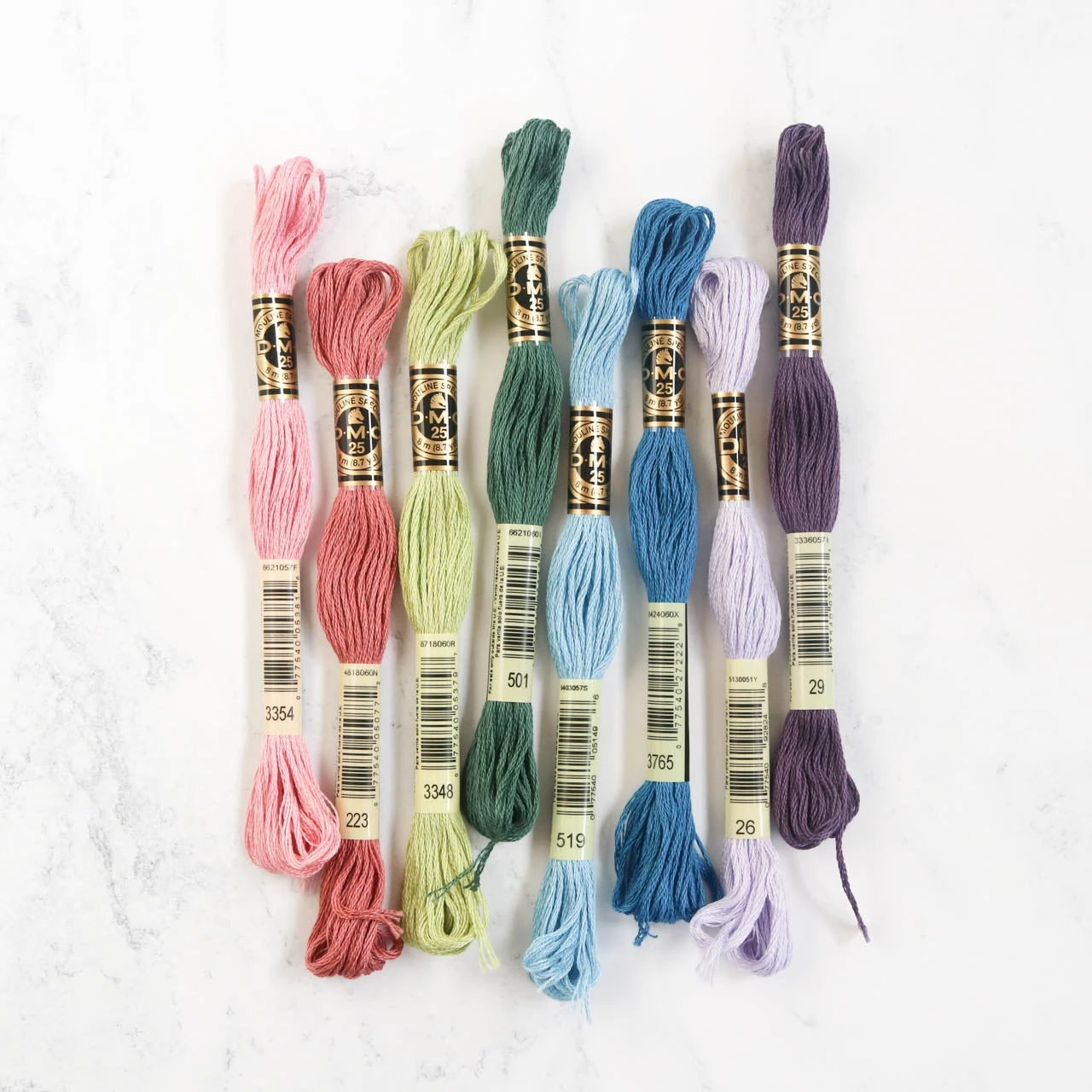 DMC Embroidery Floss Color Palette - Moody Succulent 6 DMC Embroidery Floss Color Palette - Moody Succulent - Image 4