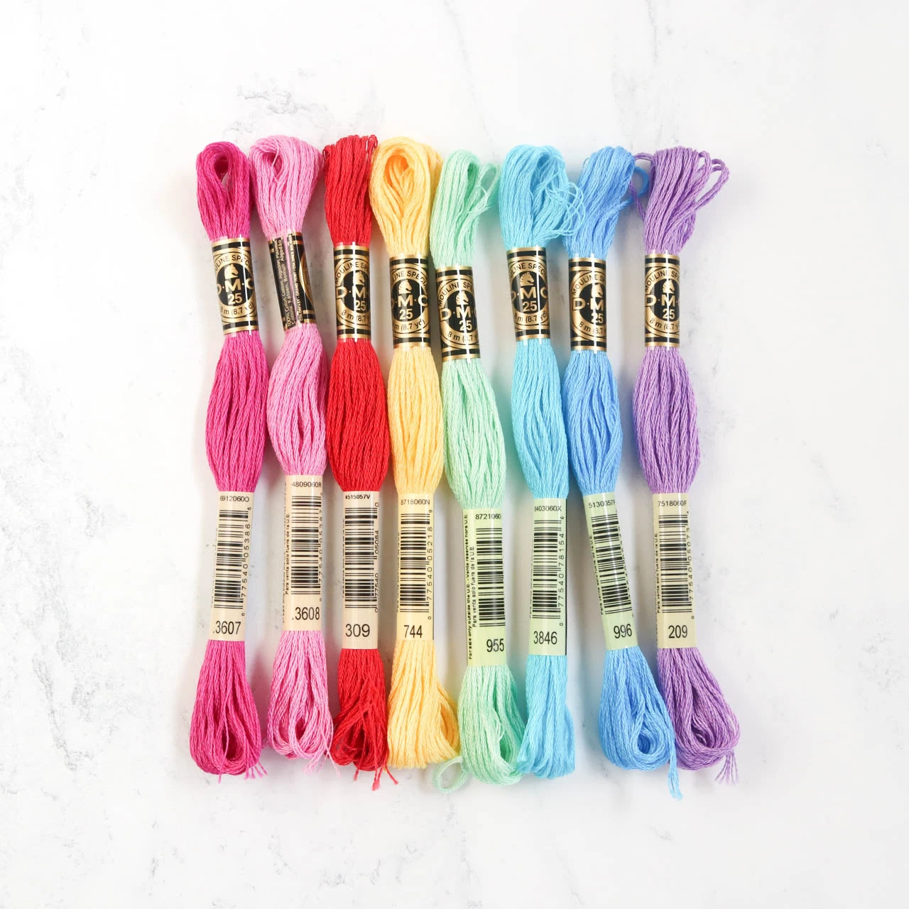 DMC Embroidery Floss Color Palette - Sprinkles 3 DMC Embroidery Floss Color Palette - Sprinkles