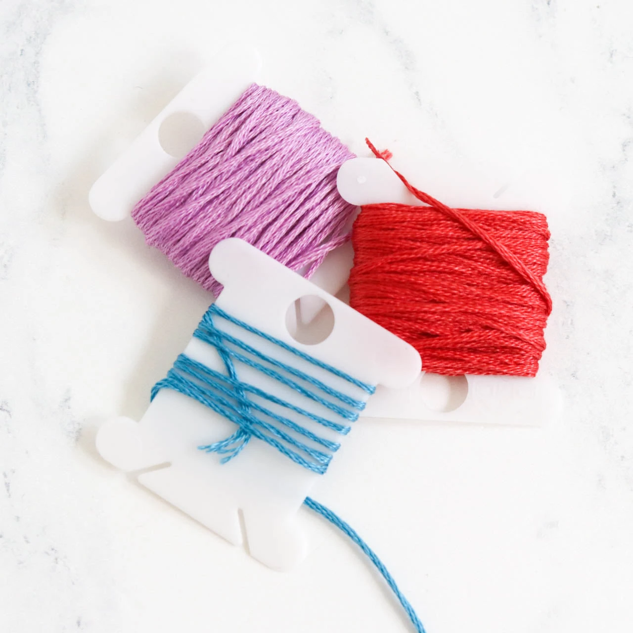 Plastic Embroidery Floss Bobbins 4 Plastic Embroidery Floss Bobbins - Image 2