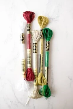 DMC Light Effects Metallic Embroidery Floss - Holiday Sparkle Pack -Olympus Handmade Store dmc light effects metallic holiday sparkle pack 3