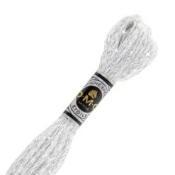DMC Blanc Mouliné Étoile Shimmer Embroidery Floss - White