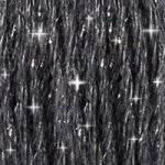 DMC C3799 Mouliné Étoile Shimmer Embroidery Floss - Very Dark Pewter Gray 5 DMC C3799 Mouliné Étoile Shimmer Embroidery Floss - Very Dark Pewter Gray - Image 3