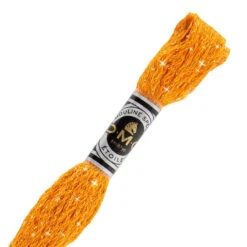 DMC C740 Mouliné Étoile Shimmer Embroidery Floss - Tangerine