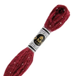 DMC C814 Mouliné Étoile Shimmer Embroidery Floss - Dark Garnet
