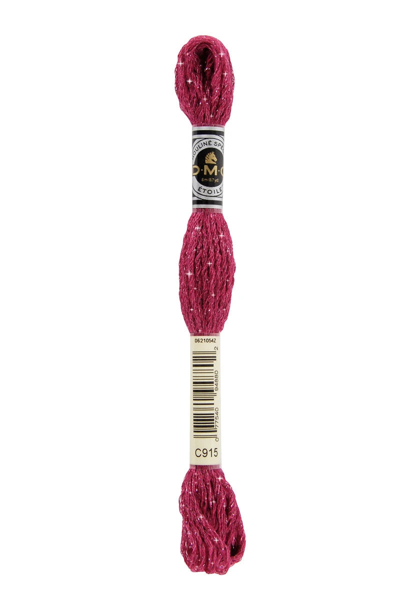 DMC C915 Mouliné Étoile Shimmer Embroidery Floss - Dark Plum 4 DMC C915 Mouliné Étoile Shimmer Embroidery Floss - Dark Plum - Image 2