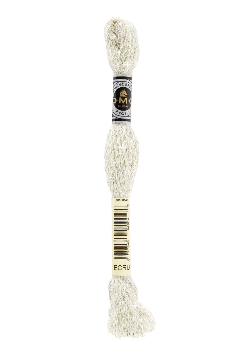 DMC ECRU Mouliné Étoile Shimmer Embroidery Floss - Off-White 4 DMC ECRU Mouliné Étoile Shimmer Embroidery Floss - Off-White - Image 2