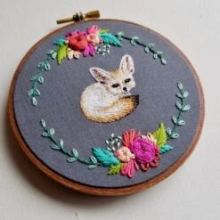 Fennec Fox Hand Embroidery Kit -Olympus Handmade Store download