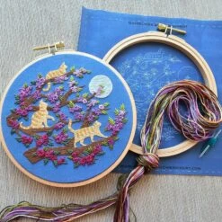 Cats And Full Moon Hand Embroidery Kit -Olympus Handmade Store download 175cb2fc 61f1 4deb a1cf bbddc4255696
