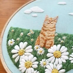 Happy Cat Hand Embroidery Kit -Olympus Handmade Store download 8