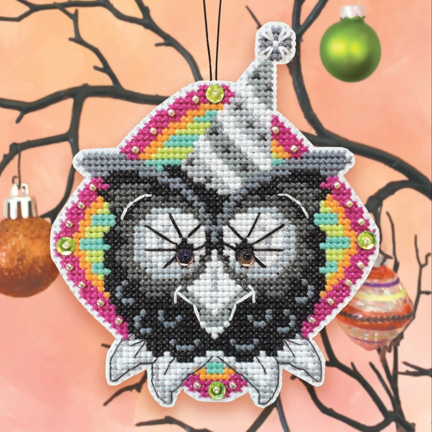 Cross Stitch Halloween Ornament Kit - The Big Wahoo 3 Cross Stitch Halloween Ornament Kit - The Big Wahoo