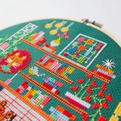 Davy's Den Cross Stitch Kit (Murder Mystery Series) -Olympus Handmade Store dwh davy den 3