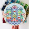 Gloria's Greenhouse Cross Stitch Kit (Murder Mystery Series) -Olympus Handmade Store dwh gloria greenhouse 2