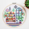 Luna's Living Room Cross Stitch Kit (Murder Mystery Series) -Olympus Handmade Store dwh luna livingroom 1