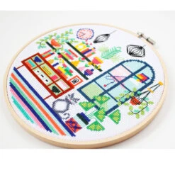 Luna's Living Room Cross Stitch Kit (Murder Mystery Series) -Olympus Handmade Store dwh luna livingroom 3