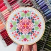 Midnight Marigold Cross Stitch Kit -Olympus Handmade Store dwh midnight marigold 01