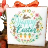Easter Wreath Cross Stitch Pattern -Olympus Handmade Store easter wreath