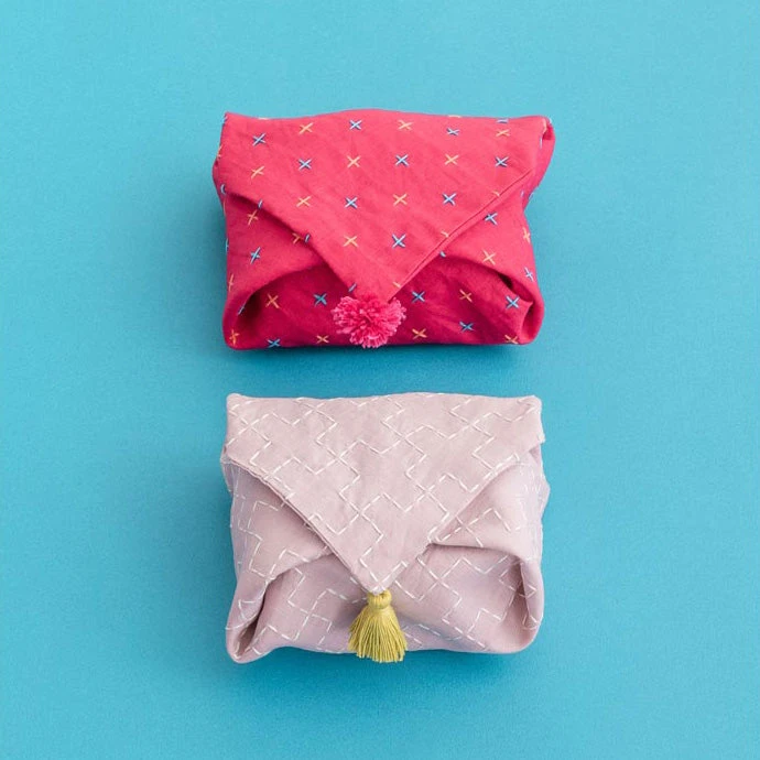 Hidamari Preprinted Sashiko Cloth - Kasuri (Crosses) 10 Hidamari Preprinted Sashiko Cloth - Kasuri (Crosses) - Image 8