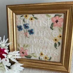 Flowers Always Cross Stitch Pattern