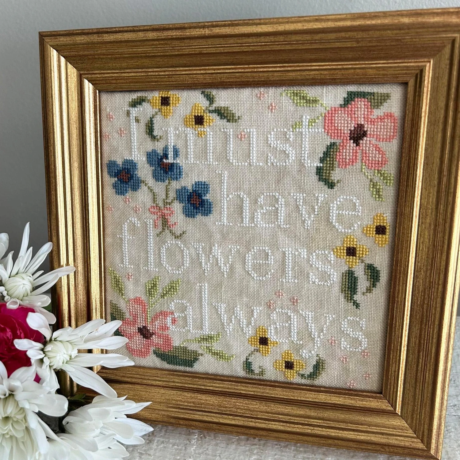 Flowers Always Cross Stitch Pattern 3 Flowers Always Cross Stitch Pattern