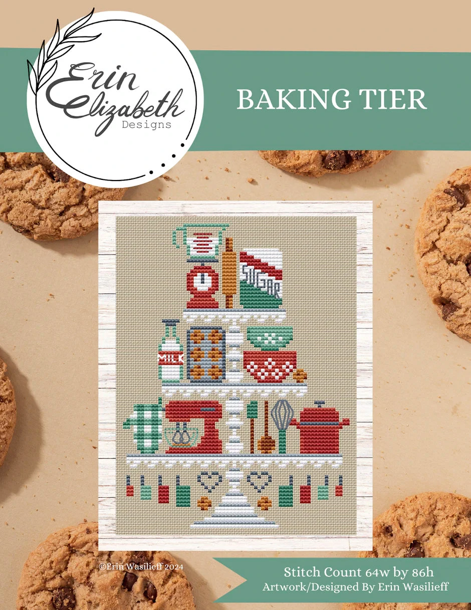 Baking Tier Cross Stitch Pattern 4 Baking Tier Cross Stitch Pattern - Image 2