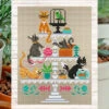 Cat Tier Cross Stitch Pattern 1 Cat Tier Cross Stitch Pattern -Olympus Handmade Store erin elizabeth cross stitch patterrn cat tier 02