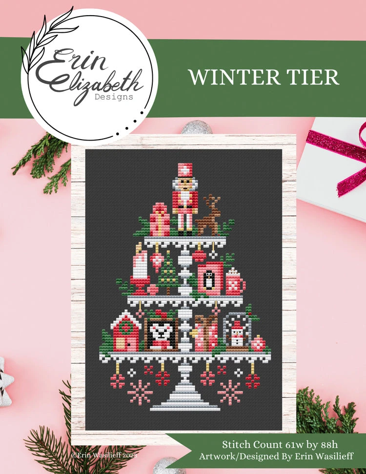 Winter Tier Cross Stitch Pattern 4 Winter Tier Cross Stitch Pattern - Image 2