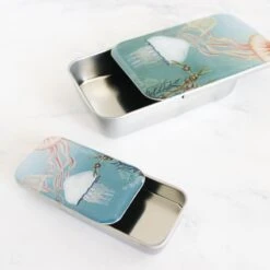 Vintage-Inspired Storage And Notions Tins - Jellyfish 12 Vintage-Inspired Storage And Notions Tins - Jellyfish -Olympus Handmade Store firefly notes notions tins 12
