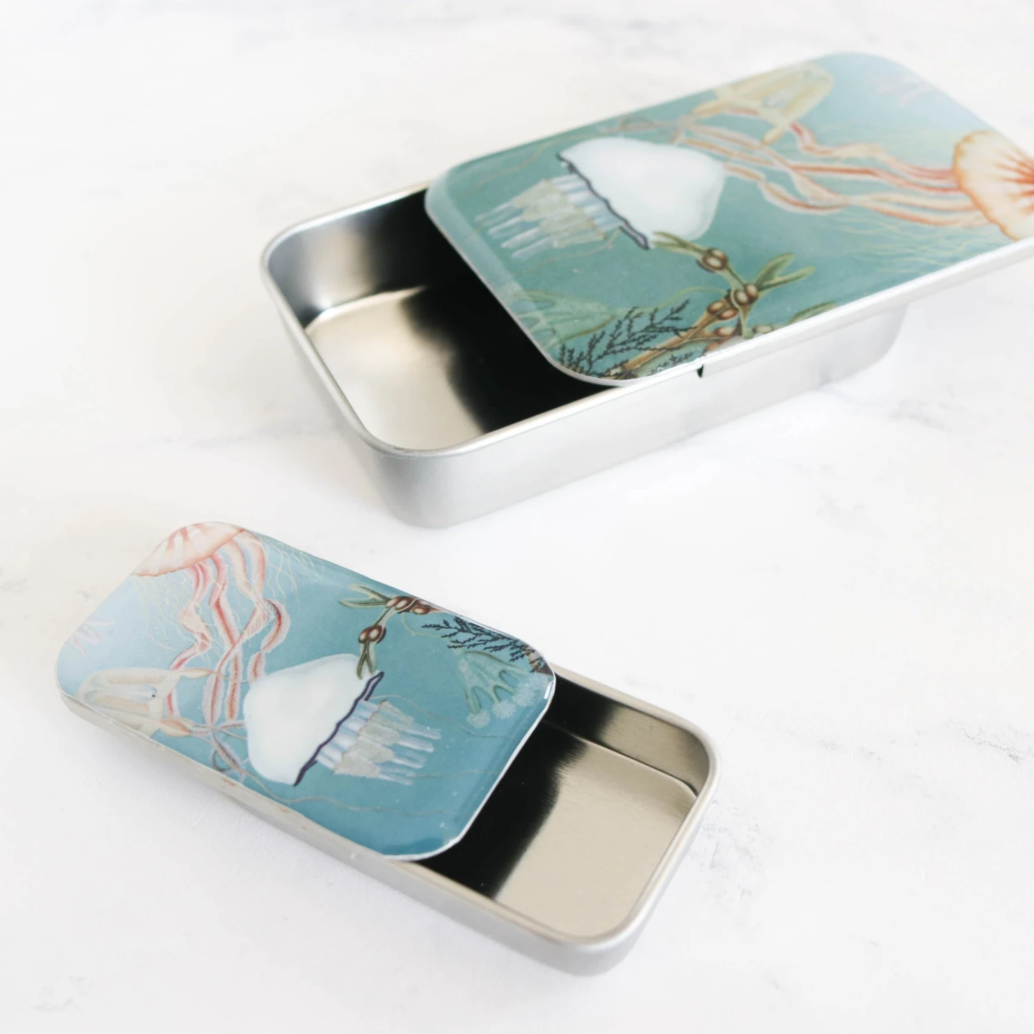 Vintage-Inspired Storage And Notions Tins - Jellyfish 6 Vintage-Inspired Storage And Notions Tins - Jellyfish - Image 4