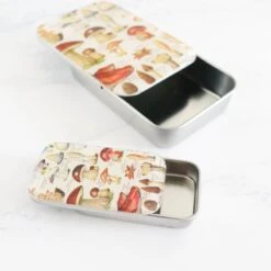 Vintage-Inspired Storage And Notions Tins - Mushrooms -Olympus Handmade Store firefly notes notions tins 20