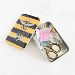 Vintage-Inspired Storage And Notions Tins - Bees -Olympus Handmade Store firefly notes notions tins 39