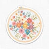 Stitchy Stickers - Floral Hoop -Olympus Handmade Store floral hoop