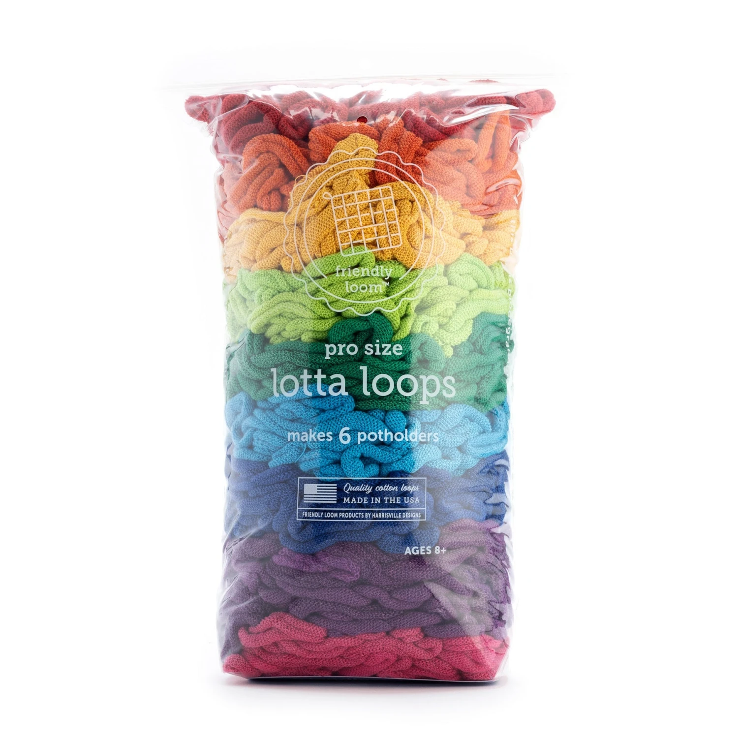 Premium Cotton Loops For Potholder Looms - Lotta Loop Packs (PRO Size) - CLOSEOUT 4 Premium Cotton Loops For Potholder Looms - Lotta Loop Packs (PRO Size) - CLOSEOUT - Image 2